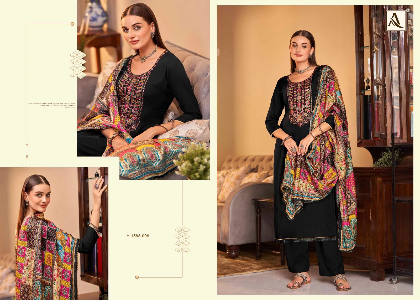 Saundarya Edition 2 By Alok Suit Viscose Rayon Dress Material Suppliers In India